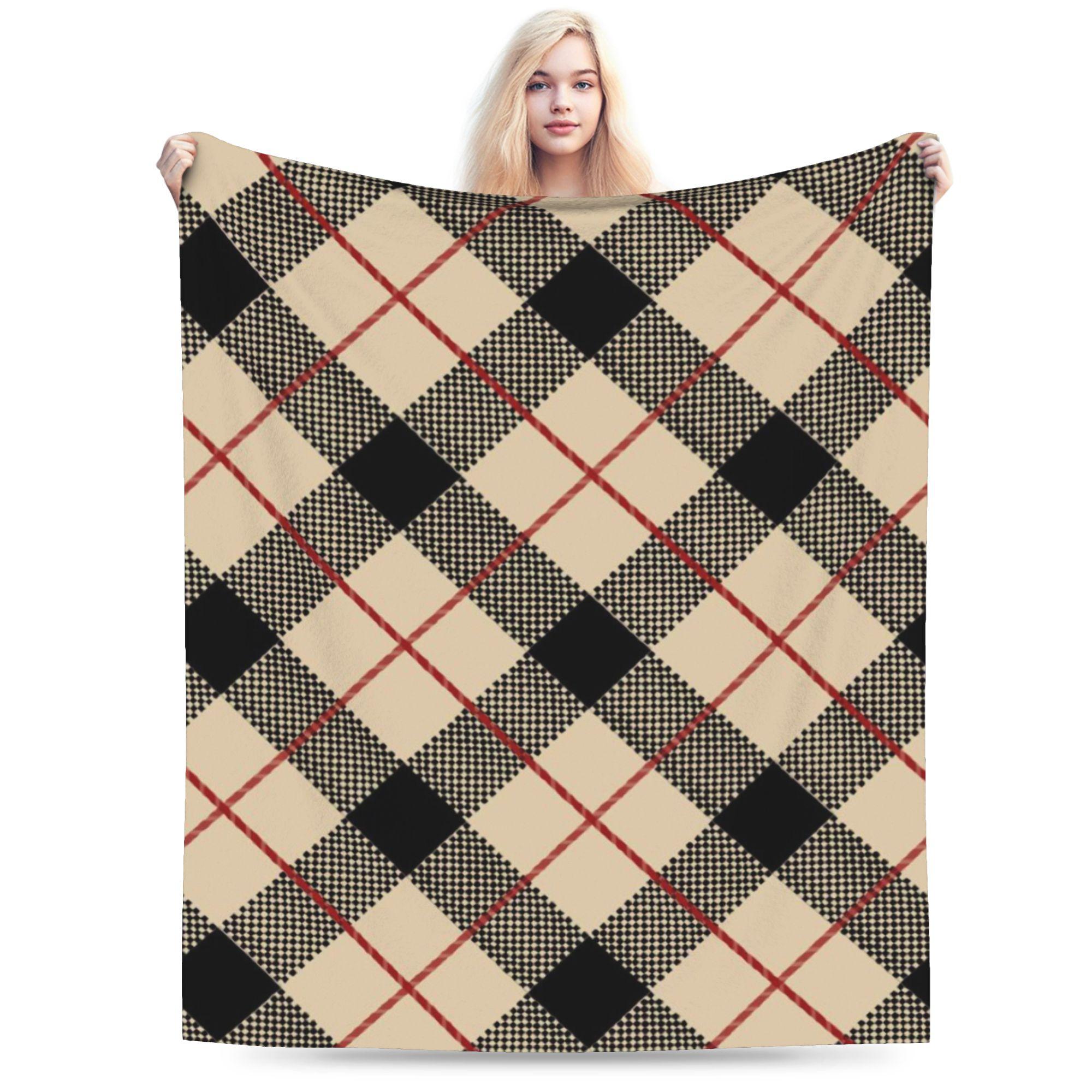 

Warm Blanket Child Travel Yellow Tartan Bedding Throws Flannel Bedspread For Home Decor Novelty Sofa Bed Cover 75x90cm