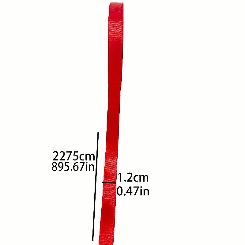 (25 Yards/Rolle)12mm Cremeweiß einseitiges Satinband Band Dekoration Geschenk Weihnachtsband