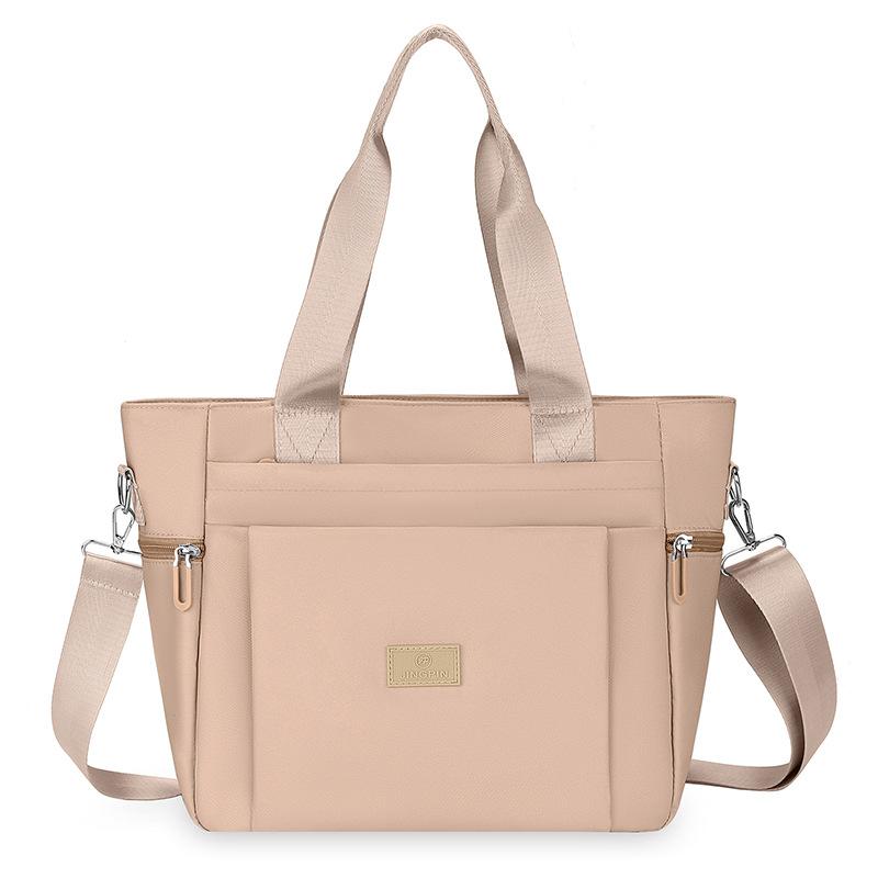 Women’s Large Capacity Nylon Tote Bag Waterproof Shoulder Handbag Casual Crossbody Bag Multi Pocket Travel Work Shopping Purse