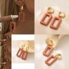 Chic Resin Square Earrings For Women 2023 Trendy Geometric Style
