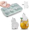 Flexible Katze Eiswürfelform Kreative Silikonform Praktische Eiswürfel Gießform für Coole Cocktails Heimdekorationen