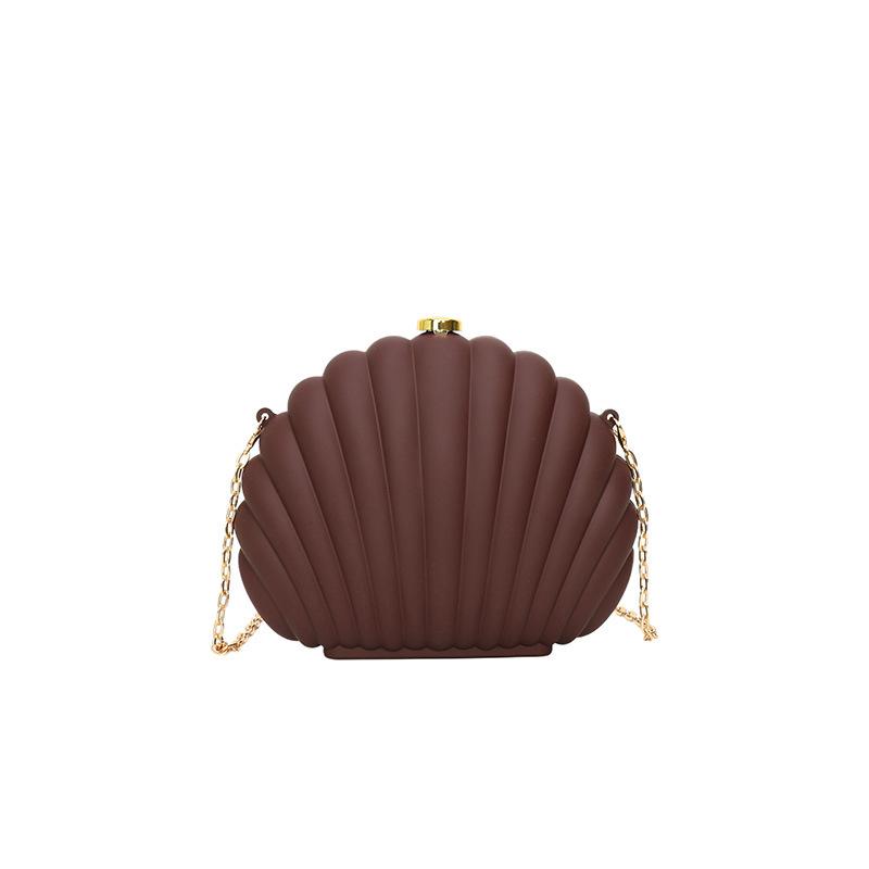 Fashion Personality Creative Acrylic Scallop Women's Dinner Bag New Exquisite and Cute One Shoulder Crossbody Bag