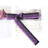 Hip Hop Purple Flame Canvas Belt With Smooth Iron Buckle For Men