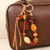 Bohemian Handcrafted Resin Butterfly Bag Charm With Dangle Pendant For Women