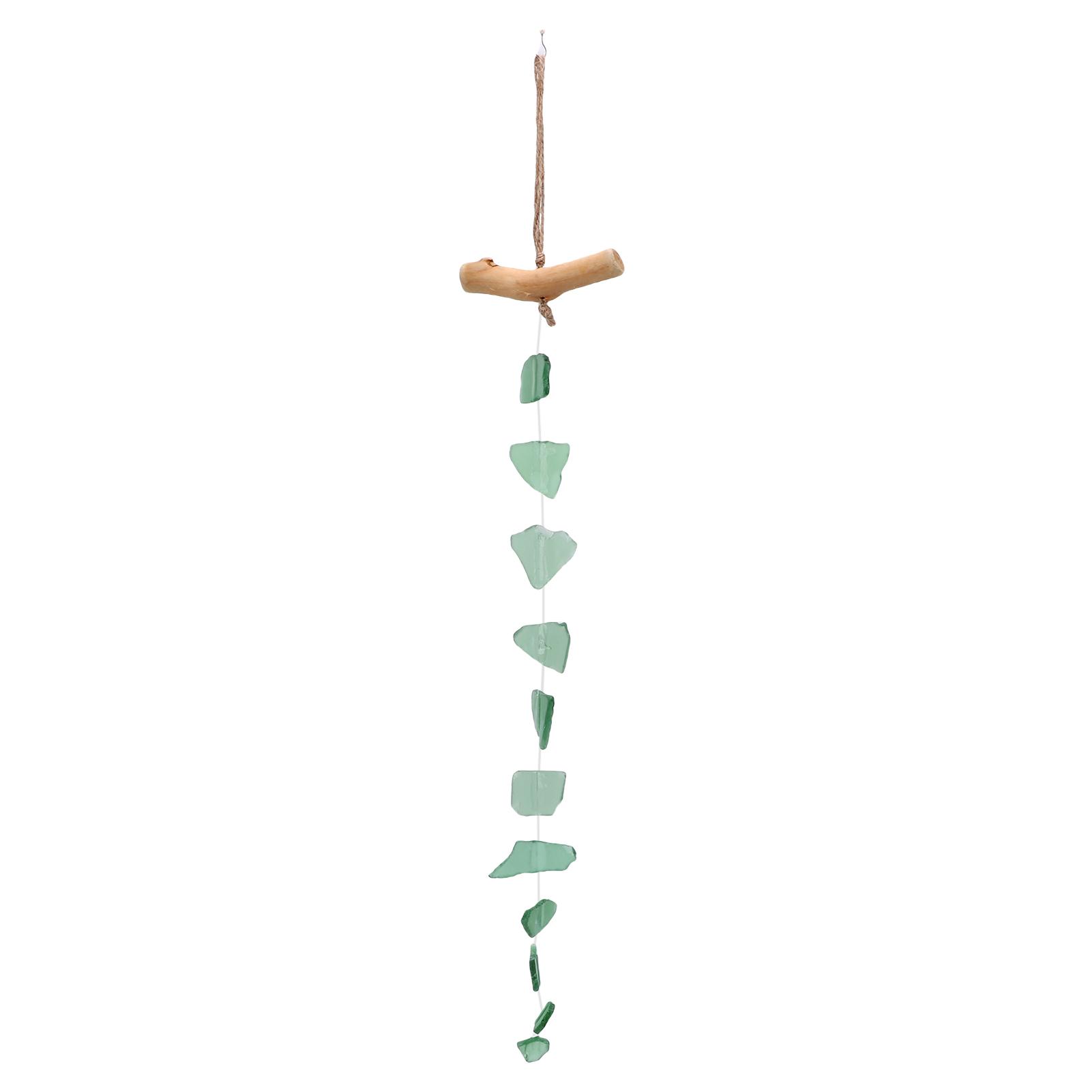 Unique Windchimes Wind Chimes Unique Hand Crafted Sea Glass Driftwood Chime for Indoor Outdoor Decoration Present Wind Chimes