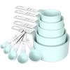 10PCS Graduated Measuring Spoons Set Plastic Measuring Cup and Spoon Set Sugar Scoop  Kitchen Gadget