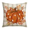 New Thanksgiving Autumn Cushion Pumpkin Maple Leaf Hand-painted Text Home Cushion Pillow Cover