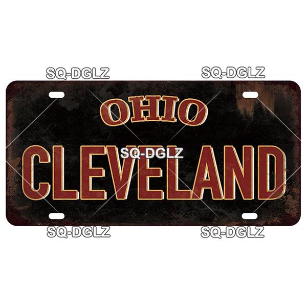 USA EAST City BOSTON MIAMI 15x30CM Plate Sports Tin Sign State Wall Decoration Metal Sign Home Decor Painting Plaques Art Poster