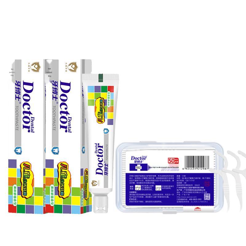 Ya Boshi Dental Floss Picks  Kids Toothpaste Set