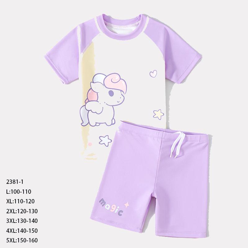 

Girls Quick-Dry One-Piece Swimsuit for Small to Large Children XL