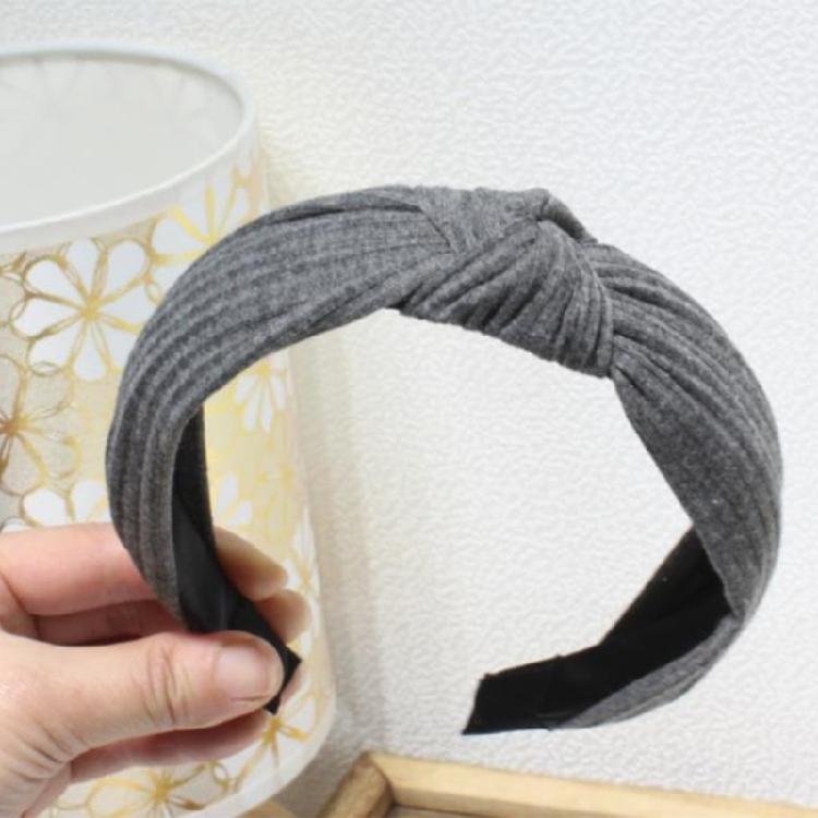 Elegant Knotted Fabric Hairband Women Wide Headband Hair Styling Accessories