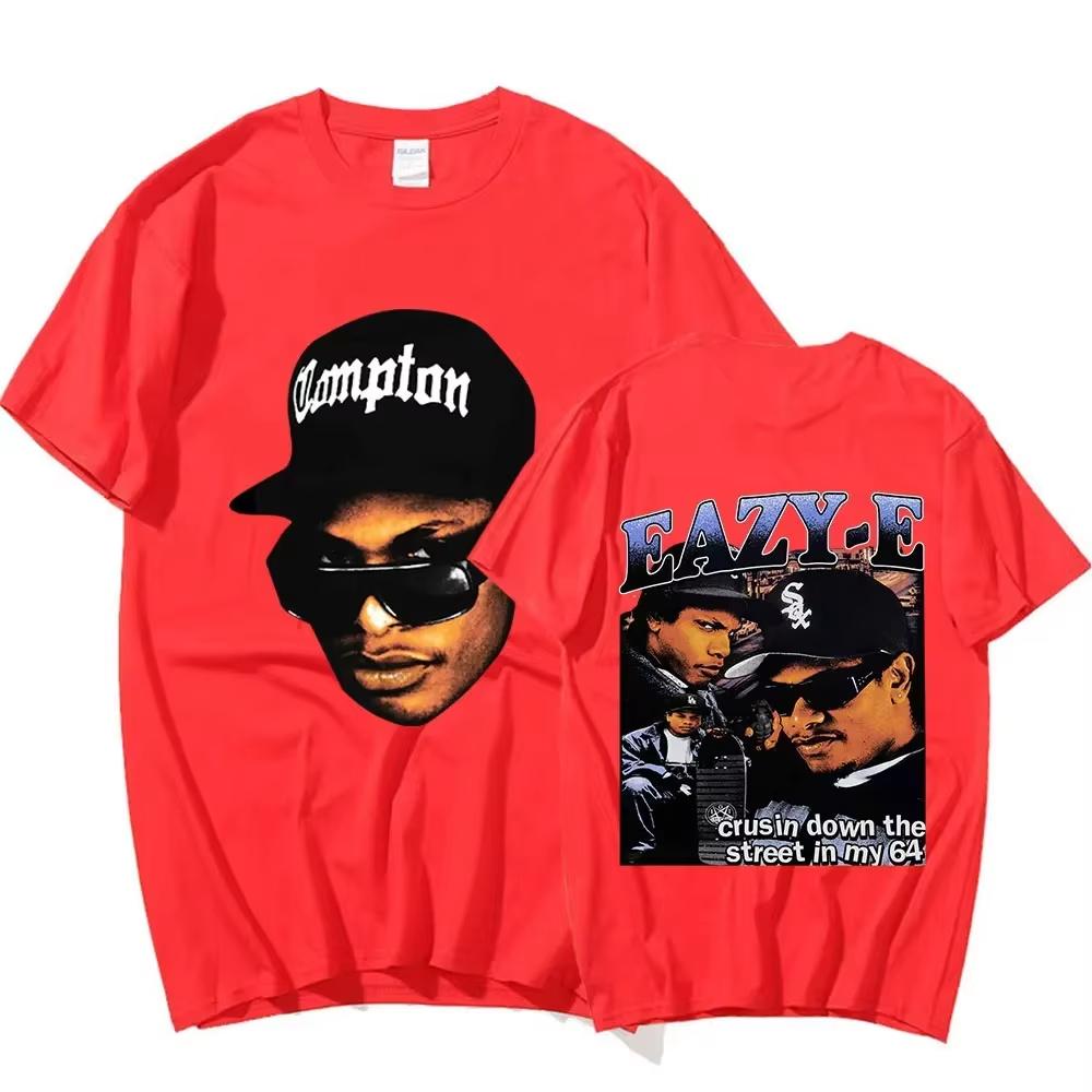 Koszulka z grafiką rapera z lat 90. Eazy E 2026 Męska Vintage Harajuku Damska Koszulka z krótkim rękawem Bawełniana Koszulka Hip Hop Streetwear Koszulka