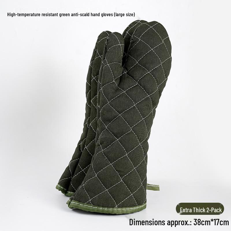 Hitzebeständige isolierte Baumwoll-Ofenhandschuhe zum Backen