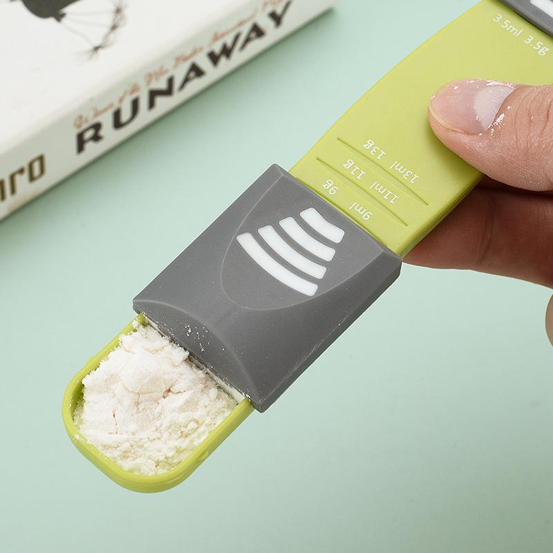 Verstellbarer Messlöffel mit Grammwaage für Kaffee und Backen