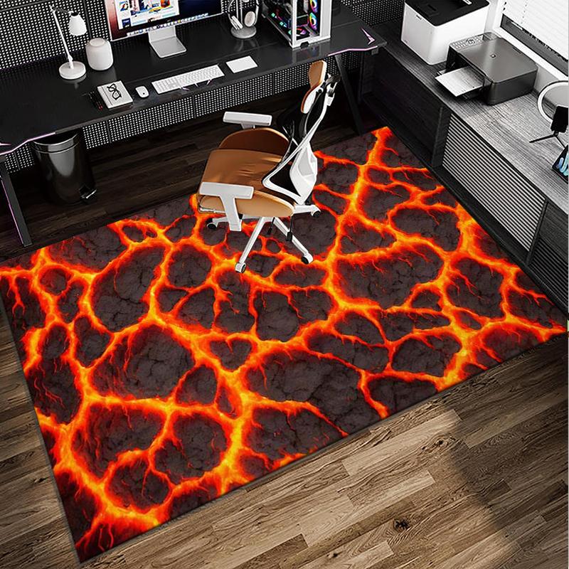 Checkerboard Distortion Pattern Office Rug Chair Mat, Entryway Carpet, Suitable for Front Door, Bedroom, Living Room, Desk, Holiday Gift
