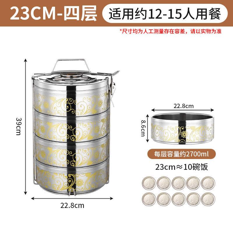 Многослойный термоизолированный контейнер для еды из нержавеющей стали Debao