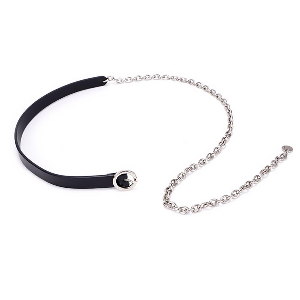 

Черный тонкий пояс с металлической цепочкой для талии, регулируемый универсальный пояс для рубашки, украшение на талию, аксессуар для одежды для женщин 03