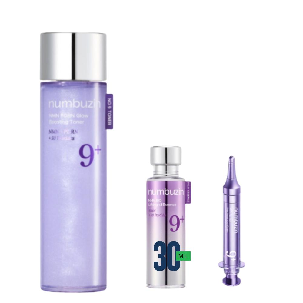 [numbuzin] No.9 NAD PDRN Glow Boosting Toner 150ml + NAD Bio Lifting Essence 30ml/50ml + NAD Retinol Volumtox Eye Cream 10ml