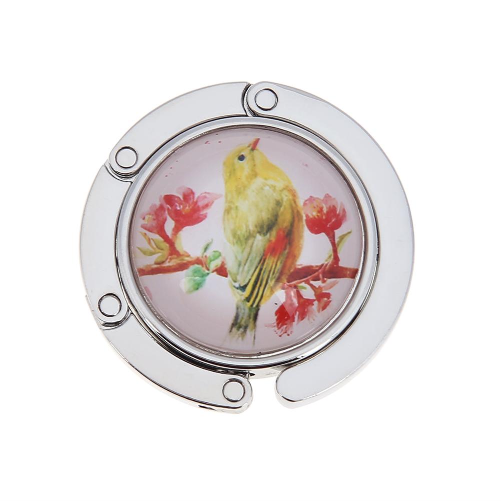 Utsökt väskhållare för bord Bärbara handväskekrokar Bordshållarkrok Rosmönster Handväskhängare Hållare Dekoration Handväskhängare