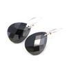 Les Trésors De Lily [C6920] - Silver Earrings 'Linda' Silver Black (rhodium-plated) - 15x12 Mm