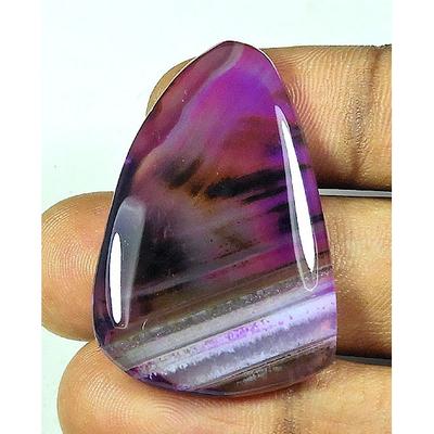 50Cts. Dyed Onyx Agate Pear Shape Cabochon Loose Gemstone 26X39MM SK-4346