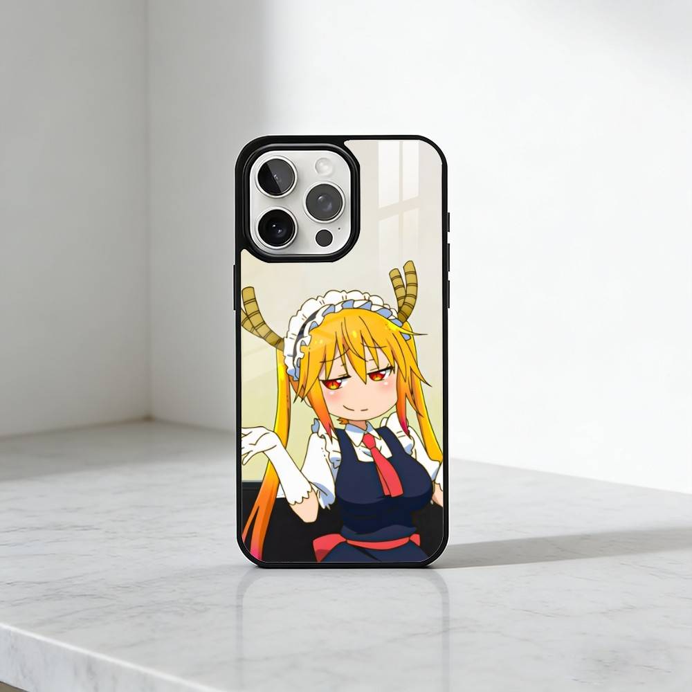

Maid T-Tohru Anime Dragon Phone Case For iPhone17,16,15,14,13 Plus,Pro Max Magnetic For Magsafe Wireless Charging iPhone15
