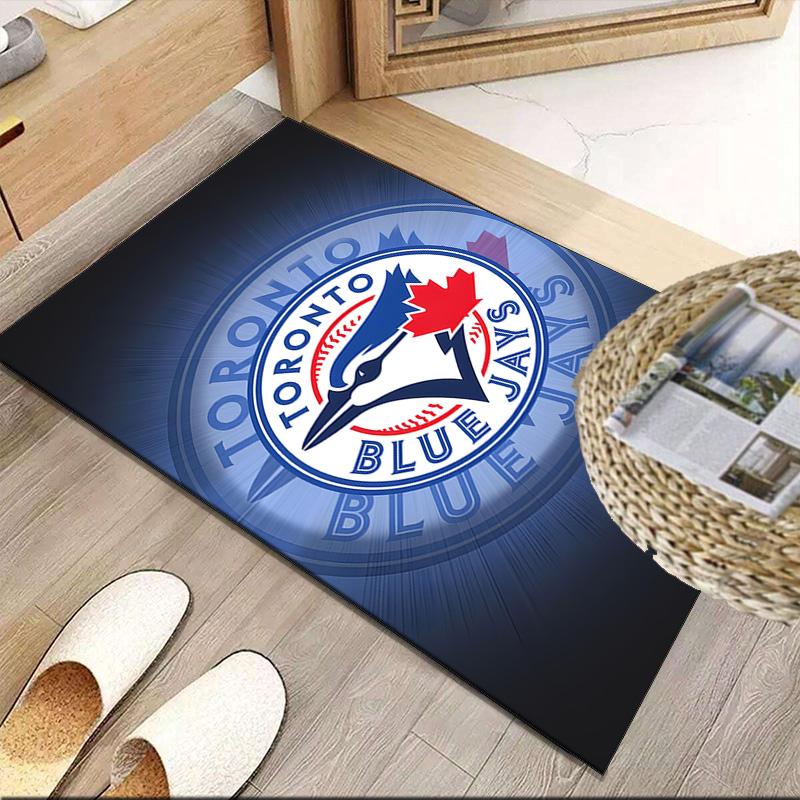 Blue Jays Logo Carpet, Kitchen Rugs, Yoga Mat, Non-Slip Mats, Rug for Bathroom, Living Room bedroom, Camping Rugs Christmas Gift