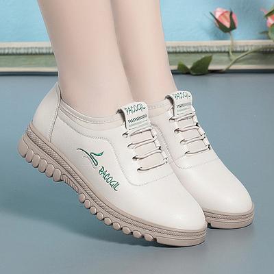 Fashion Spring Autumn Women Anti-slip Soft Bottom Comfort Fashion Oxford Shoes Casual Flat Lightweight Soft Leather Sneakers
