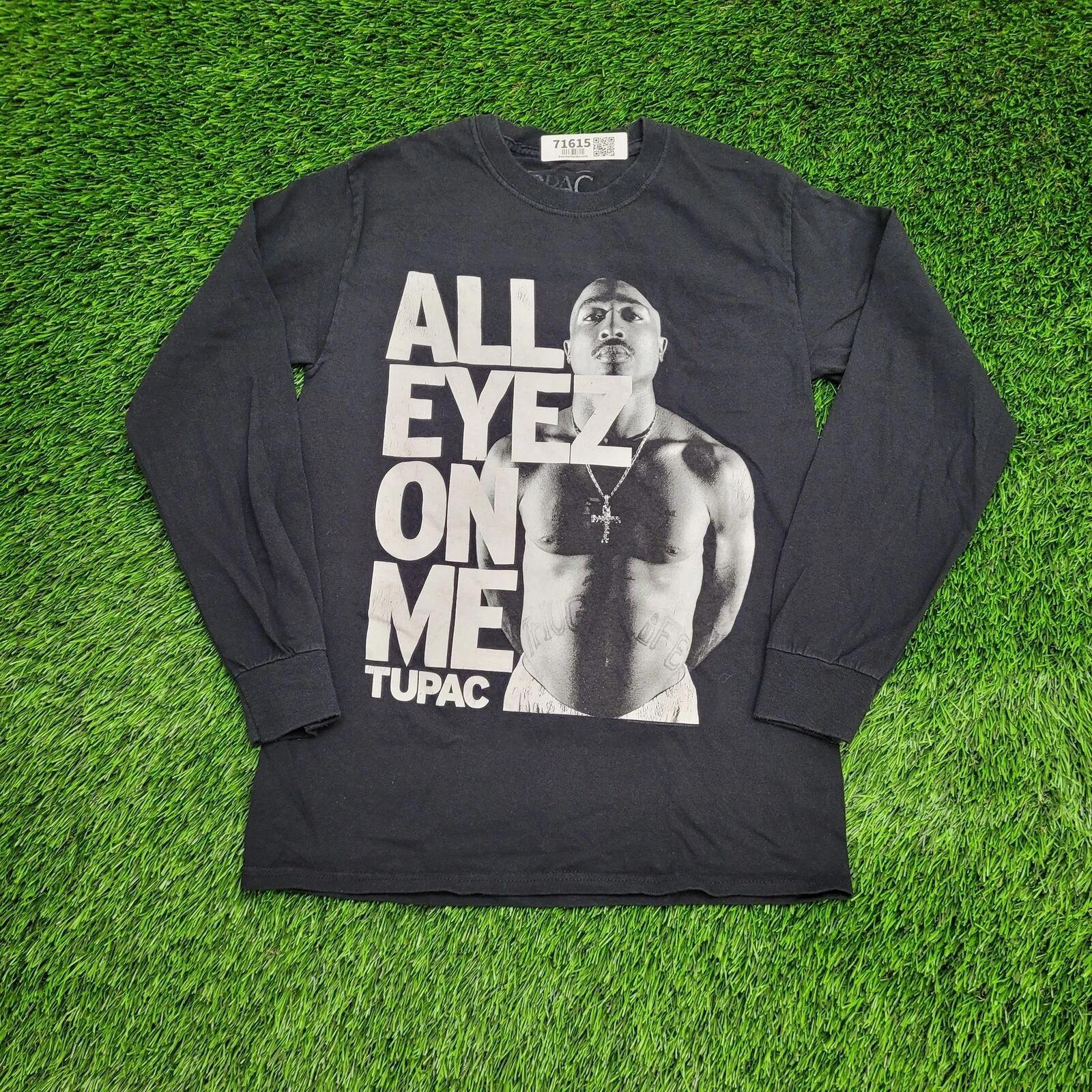 2PAC Tupac-Shakur Shirt Small 17x26 Hip-Hop Black 4XL