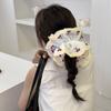 Flower Shape Elastic Hair Bands Hair Tie Embroidered Large Hair Scrunchies  Girl