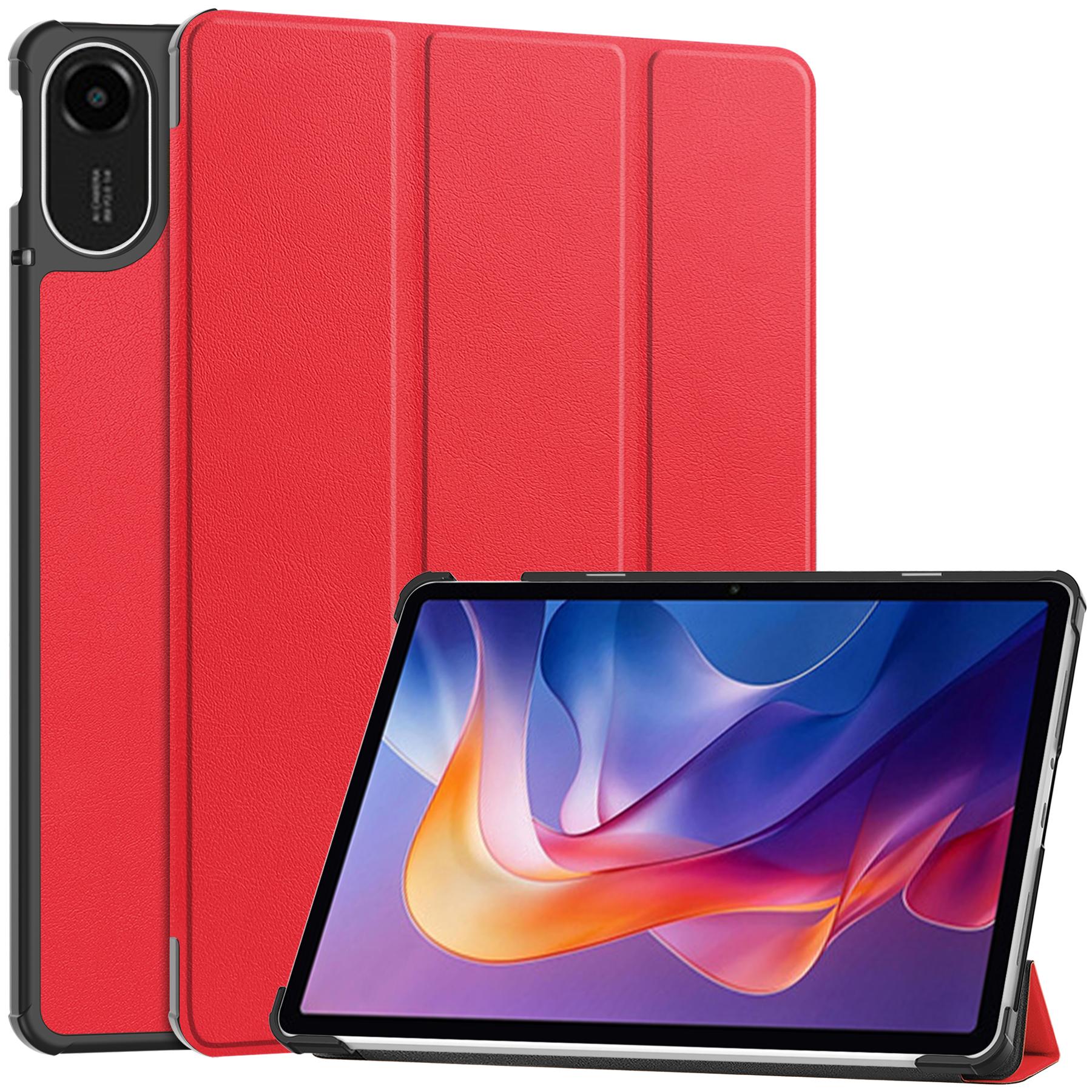 Tablet Case for Xiaomi Redmi Pad 2 Tri-Fold Tablet Case with Stand, Multi-Angle Folio Cover красный