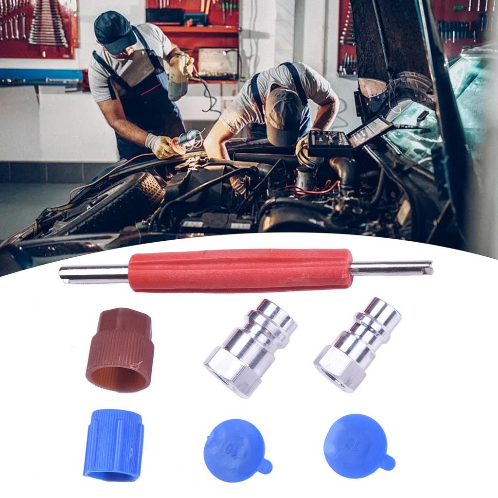 Cap Valve Kit Air Conditioning Conversion Kit Retrofit Charging Port Adapter