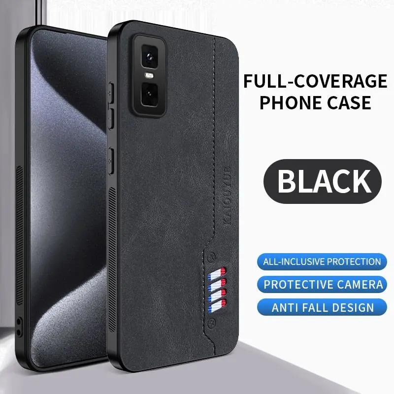 For Infinix GT30 Pro Case Luxury Frosted Leather Silicone Fashion Design Shockproof For Infinix GT30 Pro Back Hard Funda Cover