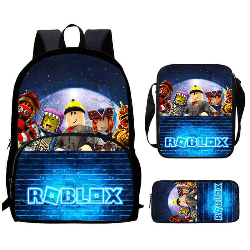 Roblox Printed Backpack, Children'S And Elementary School Bags