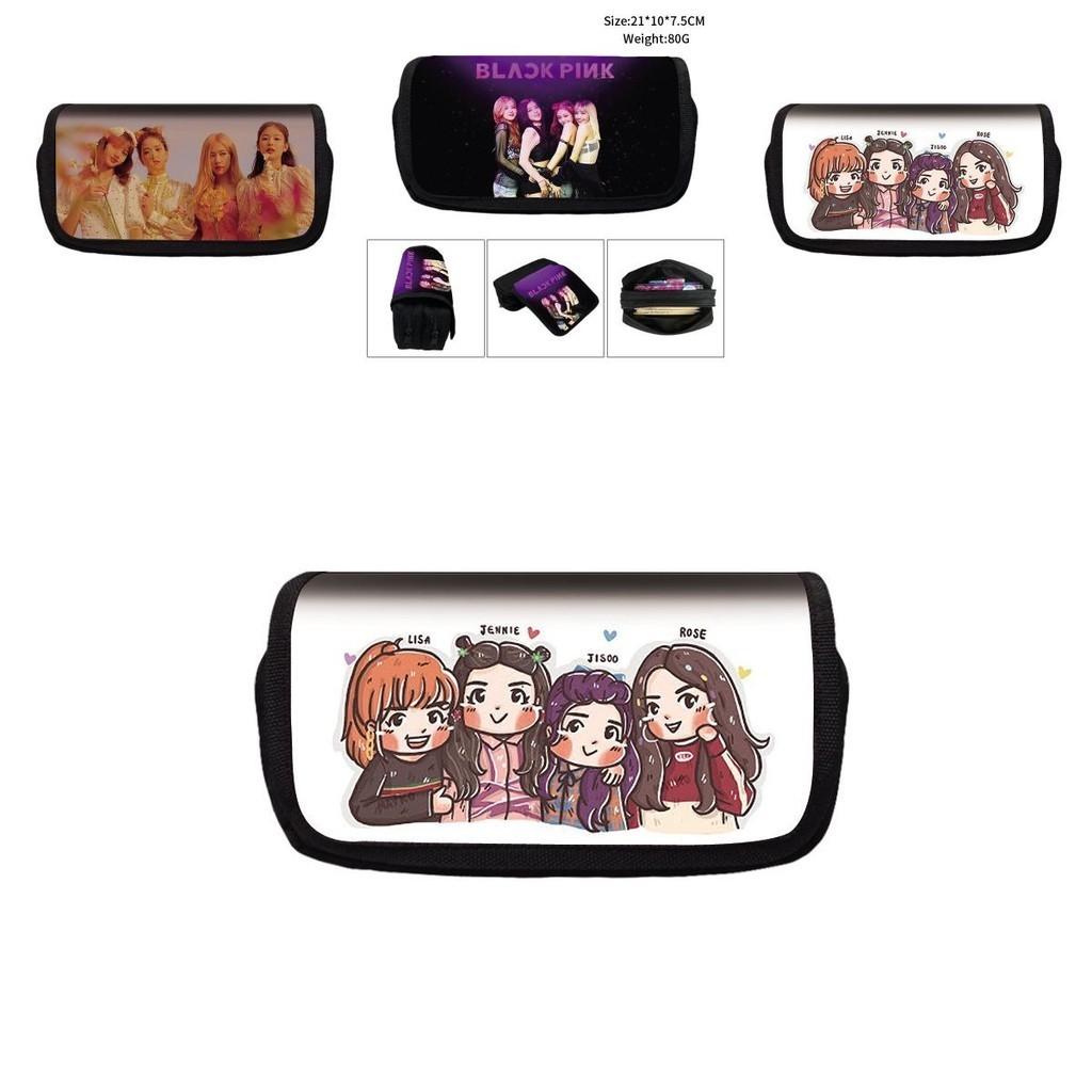 Stylish Blackpink Double Pencil Pouch Bag Large Capacity Kid Student Gift