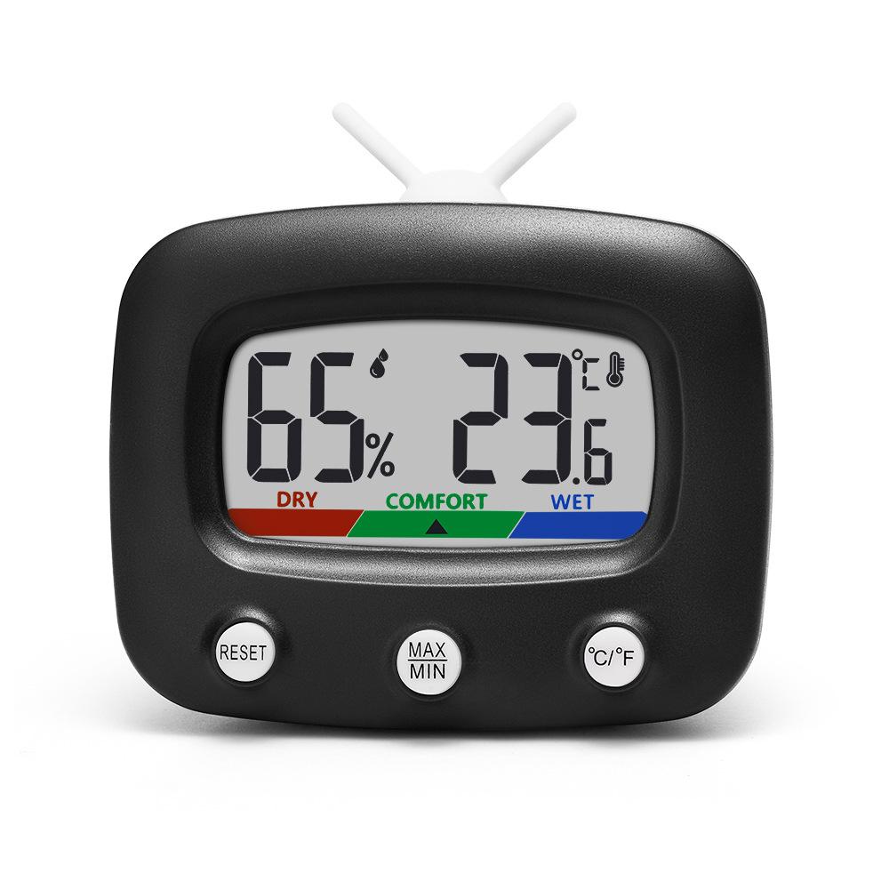 

Thermometer Humidity Meter with 10s Fast Refresh Temperature Humidity Meters Gauge for Room for Greenhouse Garden Cellar Closet чёрный