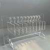 Nail Hanger Display Stand Acrylic Hanging Transparent   Nail Sample Display Stand with 10pcs Hanger