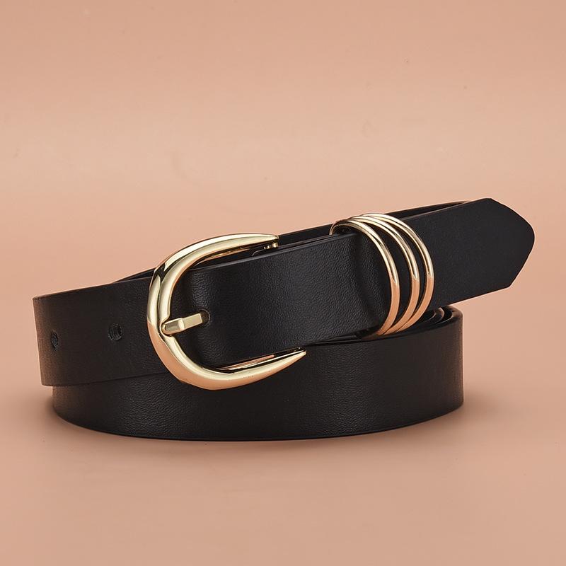 

Belt Women, Simple Women S Belt Trendy Pu Imitation Leather Day Thin Waist Belt Women 110cm чёрный