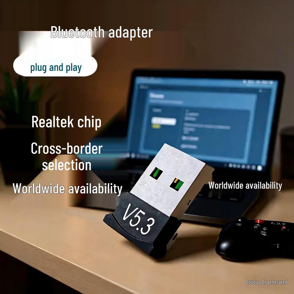 Wireless USB Bluetooth 5.0 Adapter: Driver-Free Transmitter and Receiver for Desktop