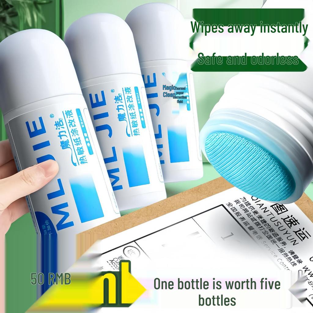 Confidential Seal Express: Privacy Protection Correction Fluid & Smear-Resistant Thermal Paper