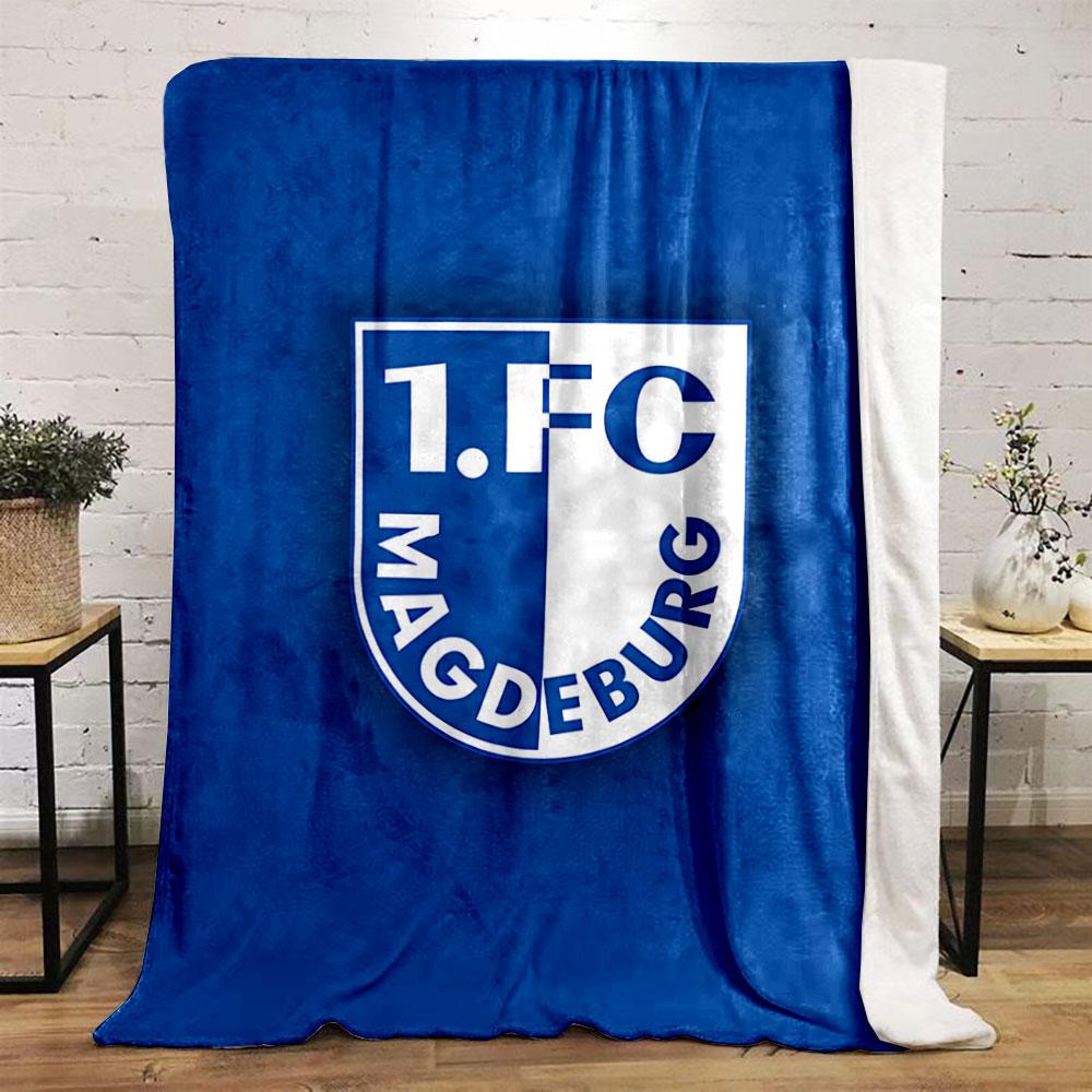 1.FC Magdeburg Logo Blanket for All Seasons Blanket Lunch Break Throw Gift
