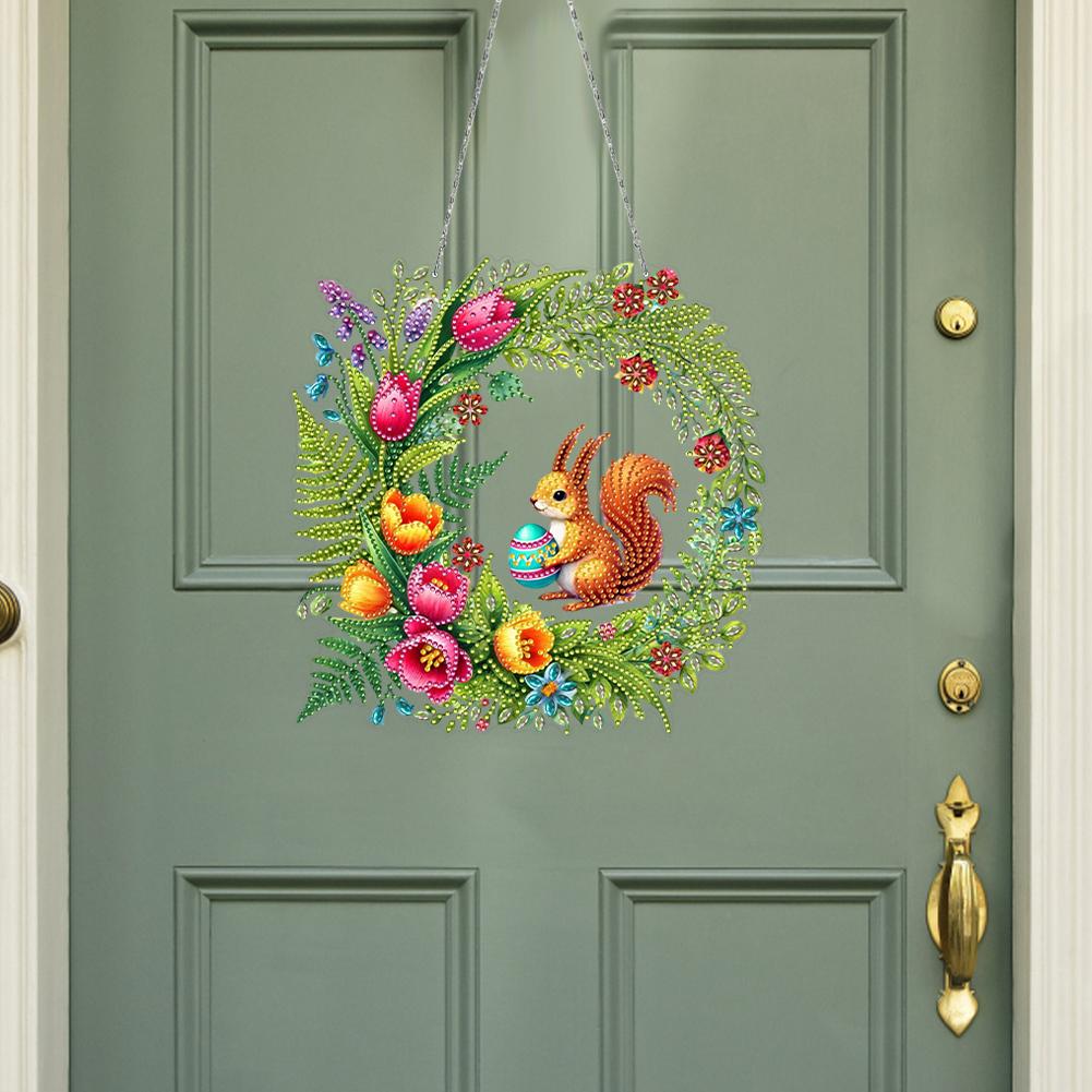 2pcs Acrylic 2D Flat DIY Special Shape Rhinestone Diamond Art Window Pendants Diamond Art Pendant Wall Decor for Home & Windows