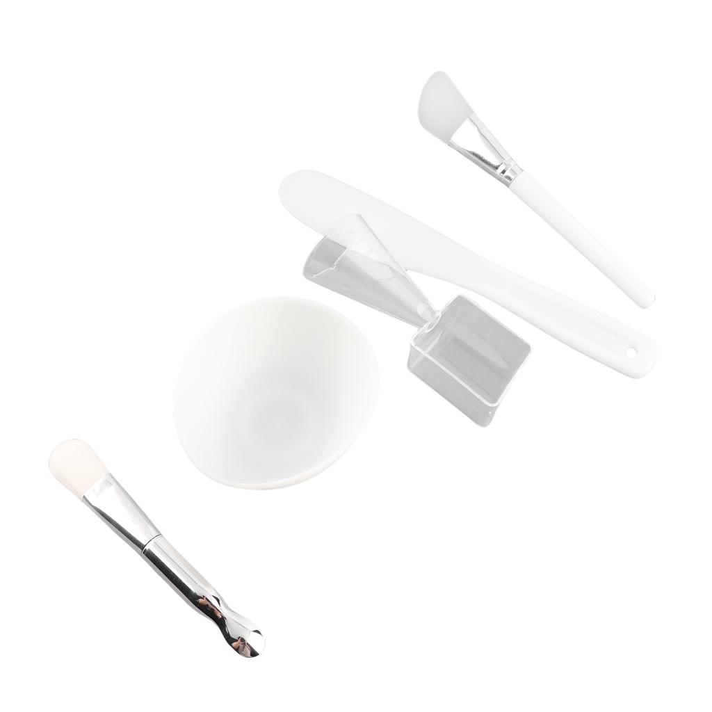 DIY Facial Mask Tool Silicone Brush Soft Brush Mixing Bowl Spatula Measuring Cup Set