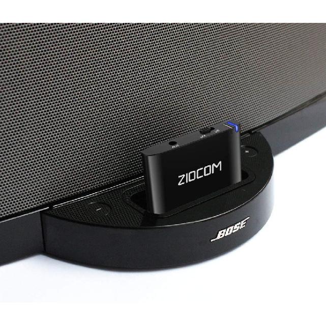 ZIOCOM [Upgrade] 30 Pin Bluetooth Adapter Audio Receiver for Bose iPod iPhone SoundDock and Other 30 Pin Dock Speakers, Upgrade Old SoundDock with 30