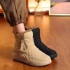 Snowboots Dames Winterenkellaarzen Dames Warme bontgevoerde laarsjes Verdikking Schoenen Platte sneakers met rits Outdoor laarsjes