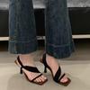 Summer Designer Fine Heel Heel Slippers Women Open Toe Casual Party Dress Sandals Shoes Zapatos De Mujer