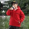 Boys' Winter 2025 Thick Cotton Windbreaker Jacket: Stylish and Warm for Older Kids