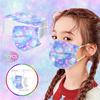 50PC Children Tie- Gradient Printed Three-Layer Dust-Proof Disposable Mask