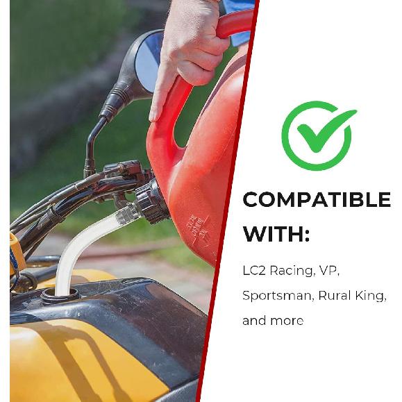 2025 Upgrade Hose Bender for Racing Fuel Jug Hose with Convenient X-shaped jug opener/closer attachment, Fuel tanks, Gas Cans, Compatible with VP,