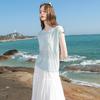 Women's Lightweight Embroidered Lapel Knit Top